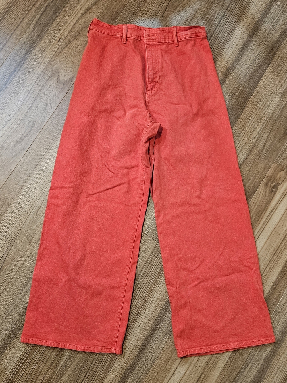Universal Thread Sailor Wide-Leg Red Cotton Pants Size 8